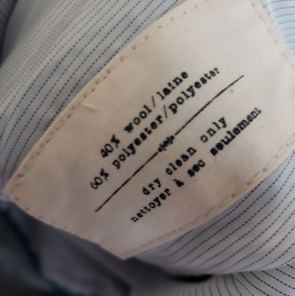 Anthro Cartonnier Wool Blend Grey Blazer Large - Picture 5 of 8